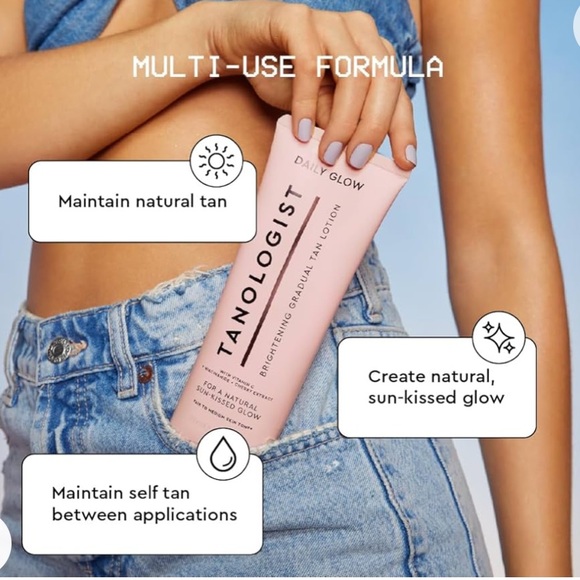 NWT Tanologist Brightening Daily Glow,Medium/Dark,Gradual Tan 8.45 oz - Picture 8 of 9